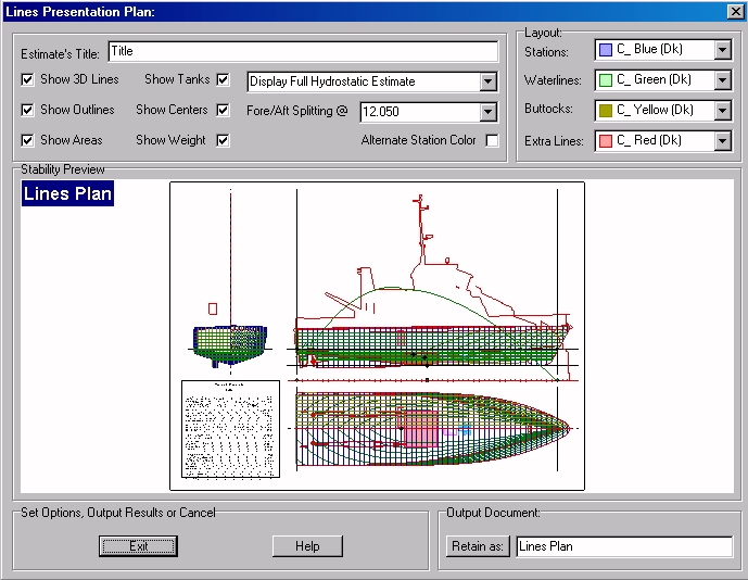 Lines Presentation Plan DB